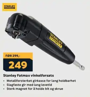 Megaflis Stanley Fatmax vinkelforsats tilbud