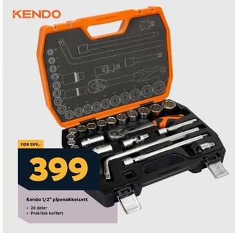 Megaflis Kendo 1/2" pipenøkkelsett tilbud