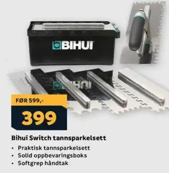 Megaflis Bihui Switch tannsparkelsett tilbud