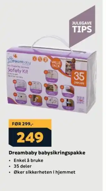 Megaflis Dreambaby babysikringspakke tilbud