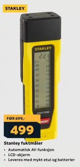 Megaflis Stanley fuktmåler tilbud