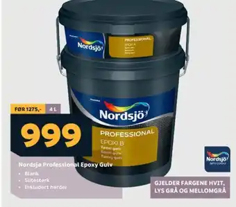 Megaflis Nordsjø Professional Epoxy Gulv tilbud