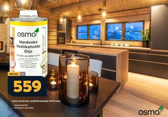 Megaflis Osmo hardvoks vedlikeholdsolje 3079 matt tilbud