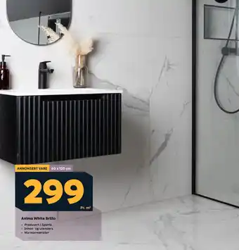 Megaflis Anima White Brillo tilbud