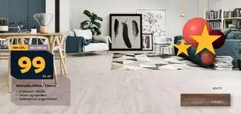 Megaflis Nebraska White / Cherry tilbud