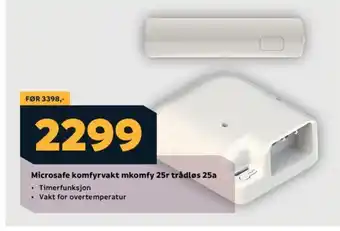 Megaflis Microsafe komfyrvakt mkomfy 25r trådløs 25a tilbud