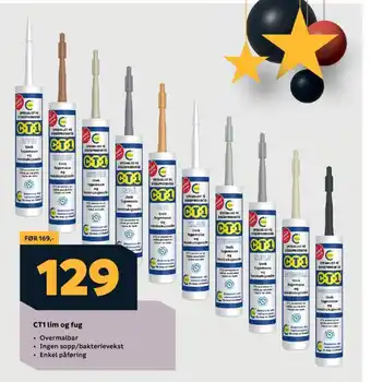 Megaflis CT1 lim og fug tilbud