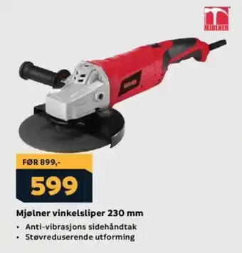 Megaflis Mjølner vinkelsliper 230 mm tilbud