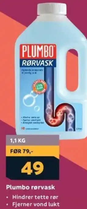 Megaflis Plumbo rørvask tilbud