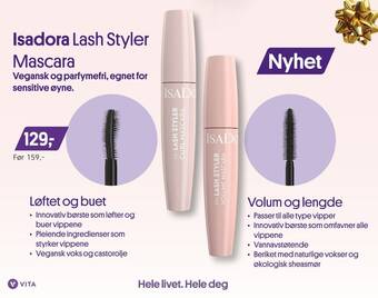 VITA Isadora lash styler mascara tilbud
