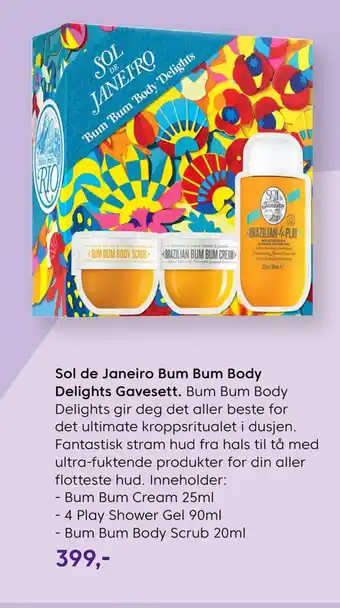 VITA Sol de janeiro bum bum body delights gavesett tilbud