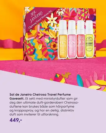 VITA Sol de janeiro cheirosa travel perfume gavesett tilbud