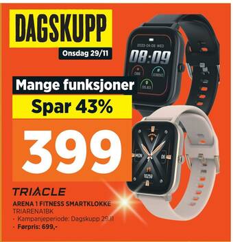 POWER Arena 1 fitness smartklokke tilbud