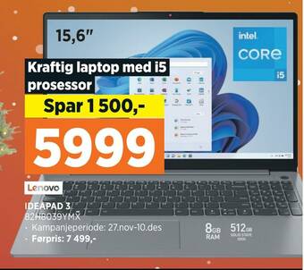 POWER Ideapad 3 tilbud