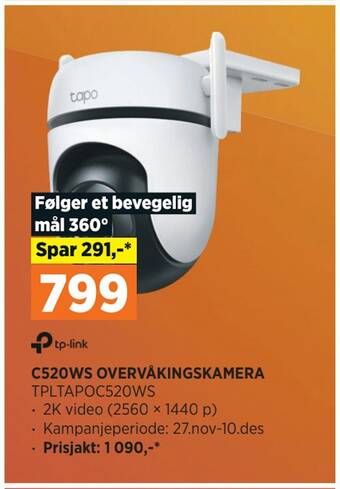 POWER C520ws overvåkingskamera tilbud