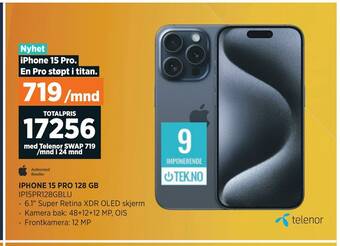 POWER Iphone 15 pro 128 gb tilbud