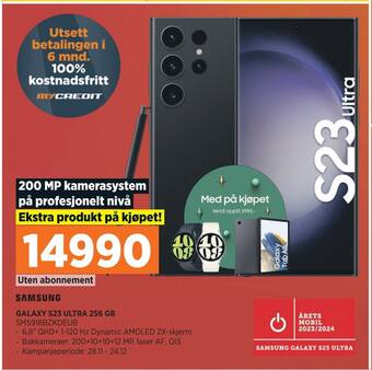 POWER Galaxy s23 ultra 256 gb tilbud