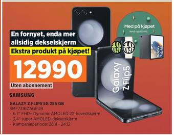 POWER Galazy z flip5 5g 256 gb tilbud