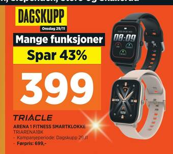 POWER Arena 1 fitness smartklokke tilbud