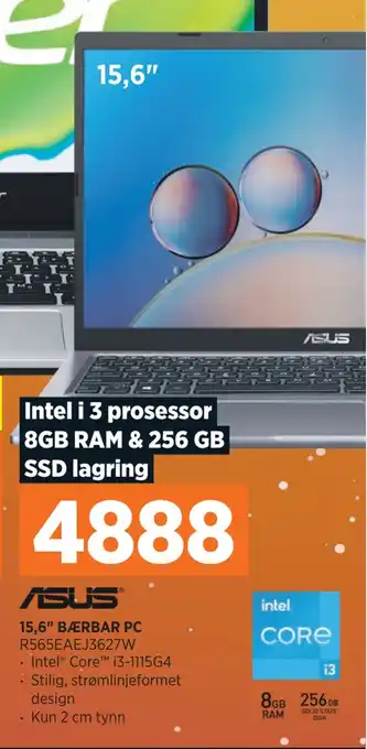 POWER 15,6 bærbar pc tilbud