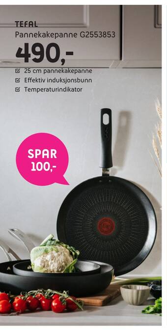 ELON Tefal pannekakepanne g2553853 tilbud