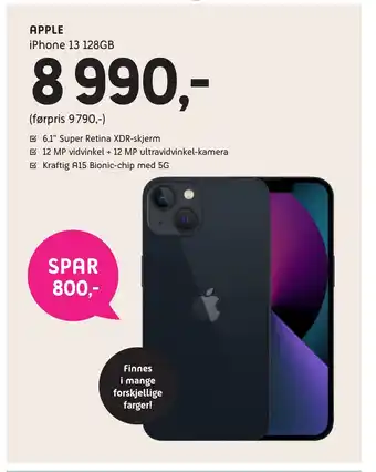 ELON Apple iphone 13 128gb tilbud