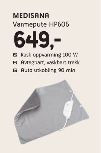 ELON Medisana varmepute hp605 tilbud