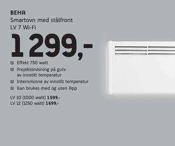ELON Beha smartovn med stålfront lv 7 wi-fi tilbud