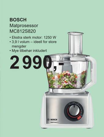 ELON Bosch matprosessor mc812s820 tilbud