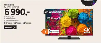 ELON Panasonic tv 43 tx-43mx710e tilbud