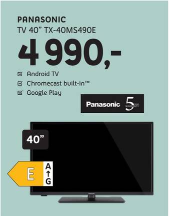 ELON Panasonic tv 40 tx-40ms490e tilbud