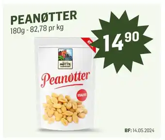 Holdbart Peanøtter tilbud