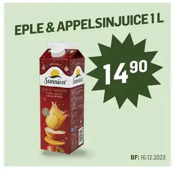 Holdbart Eple & appelsinjuice 1l tilbud
