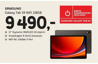 ELON Samsung galaxy tab s9 wifi 128gb tilbud