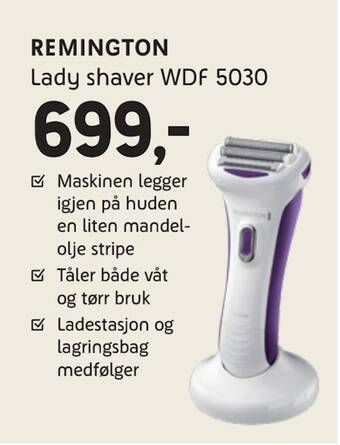 ELON Remington lady shaver wdf 5030 tilbud