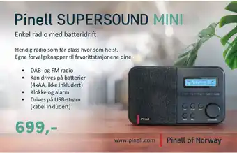 ELON Pinell supersound mini tilbud