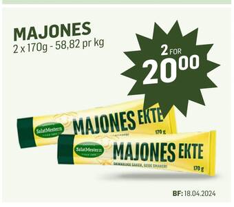 Holdbart Majones tilbud