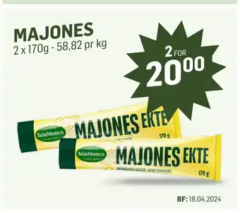 Holdbart Majones tilbud