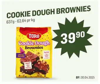 Holdbart Cookie dough brownies tilbud