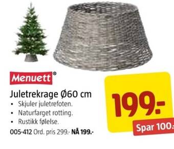 Jula Juletrekrage Ø60 cm tilbud