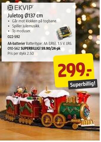 Jula Juletog Ø137 cm tilbud