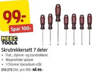 Jula Skrutrekkersett 7 deler tilbud