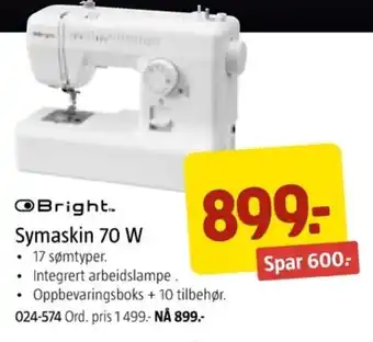Jula Symaskin 70 W tilbud