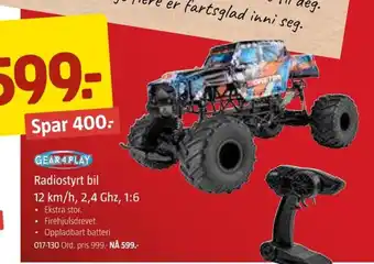 Jula Radiostyrt bil 12 km/h, 2.4 Ghz, 1:6 tilbud