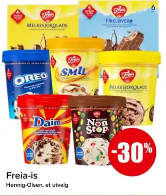 Spar Freia-is Hennig-Olsen tilbud