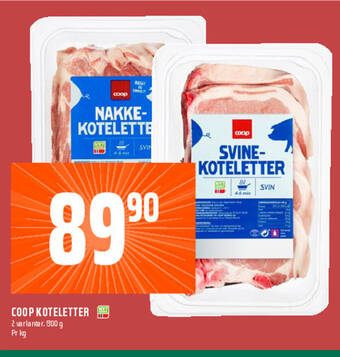 Coop Obs COOP KOTELETTER tilbud