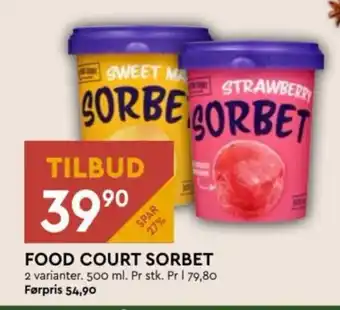 Coop Mega FOOD COURT SORBET tilbud