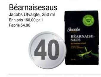 Joker Béarnaisesaus Jacobs Utvalgte tilbud