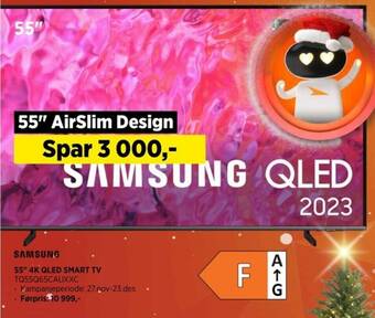 POWER SAMSUNG 55" 4K QLED SMART TV TQ55Q65CAUXXC tilbud