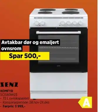 POWER KOMFYR SCIS60W23 tilbud